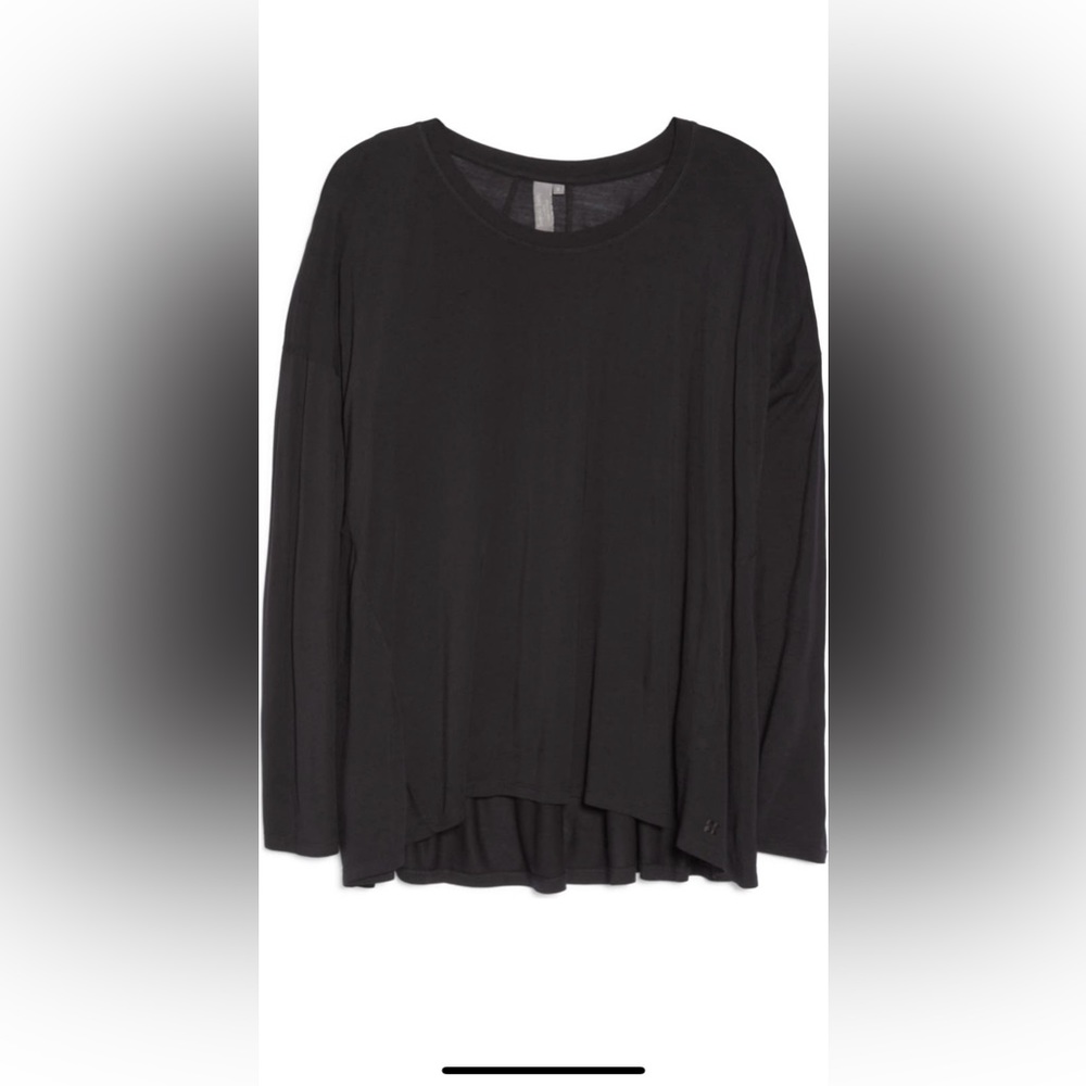 Sweaty Betty Easy Peasy Long Sleeve shirt. Black, size M